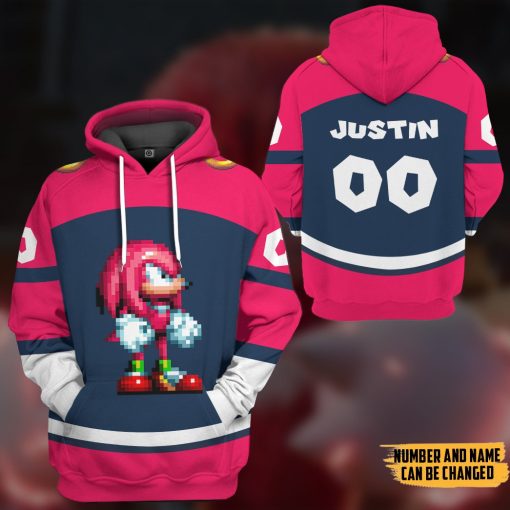 Gearhumans 3D STH Knuckles Sport Custom Name Custom Number Hoodie Tshirt Apparel - Image 11