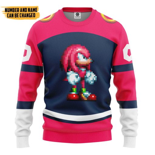 Gearhumans 3D STH Knuckles Sport Custom Name Custom Number Hoodie Tshirt Apparel - Image 2