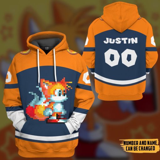 Gearhumans 3D STH Tails Sport Custom Name Custom Number Hoodie Tshirt Apparel - Image 22