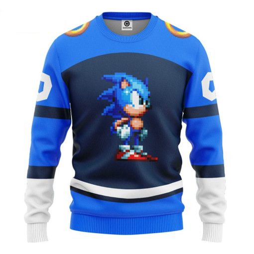 Gearhumans 3D STH Sonic Sport Custom Name Custom Number Hoodie Tshirt Apparel - Image 17