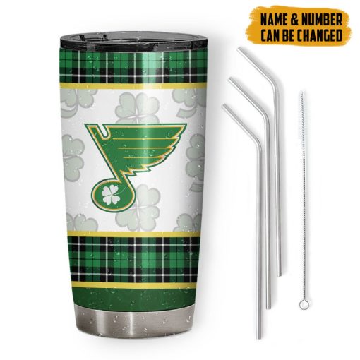 Gearhumans 3D St Louis Blues St Patrick Day Custom Name Custom Number