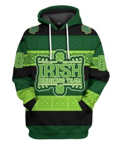 Gearhumans 3D Drinking Team St Patrick's Day Custom Name Custom Number Tshirt Hoodie Apparel