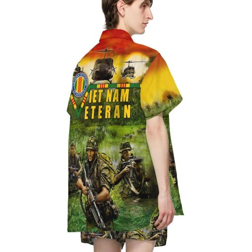 Gearhumans 3D Vietnam Veteran Custom Hawaiian Shirt - Image 4