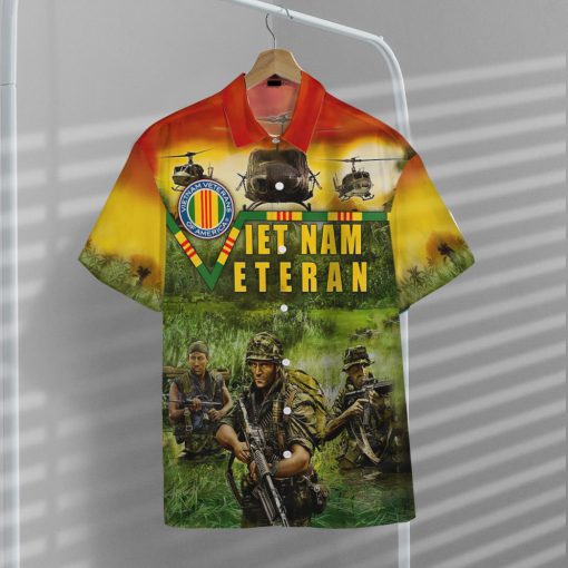 Gearhumans 3D Vietnam Veteran Custom Hawaiian Shirt - Image 8