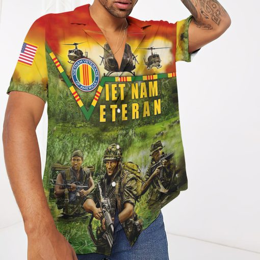 Gearhumans 3D Vietnam Veteran Custom Hawaiian Shirt - Image 10