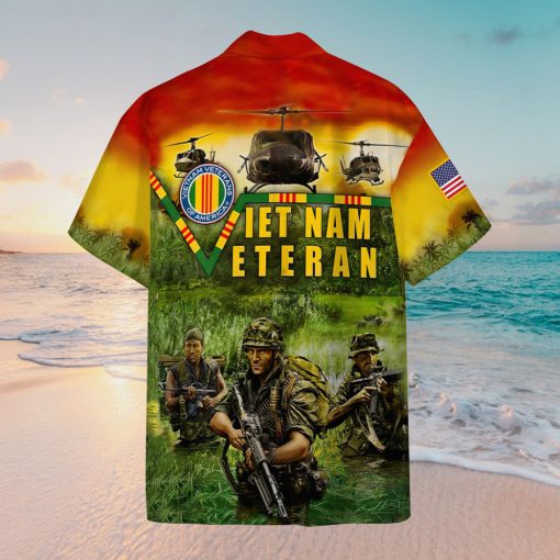 Gearhumans 3D Vietnam Veteran Custom Hawaiian Shirt - Image 7