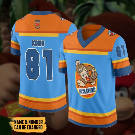 Gearhumans 3D Donkey Kong Rollers Custom Name Custom Number Jersey - Image 4