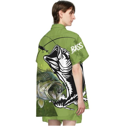 Gearhumans 3D Bass Fish Custom Hawaiian Shirt - Image 3