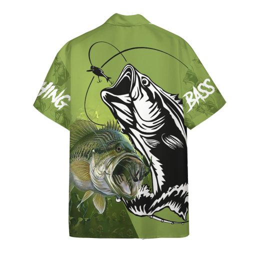 Gearhumans 3D Bass Fish Custom Hawaiian Shirt - Image 2