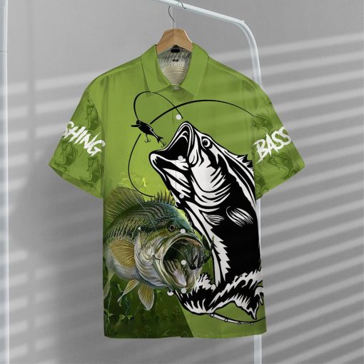 Gearhumans 3D Bass Fish Custom Hawaiian Shirt - Image 5