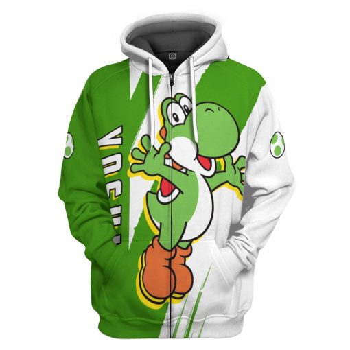 Gearhumans 3D Happy Bowser Custom Hoodie Tshirt Apparel
