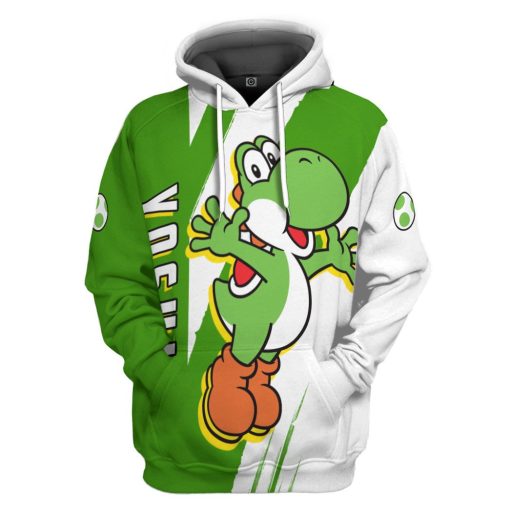 Gearhumans 3D Happy Bowser Custom Hoodie Tshirt Apparel