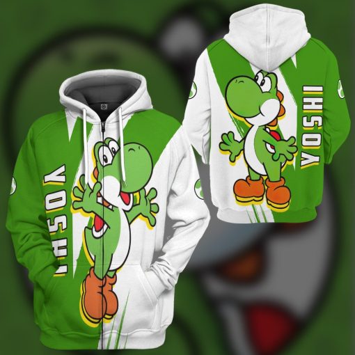 Gearhumans 3D Happy Bowser Custom Hoodie Tshirt Apparel