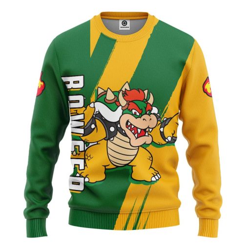 Gearhumans 3D Happy Bowser Custom Hoodie Tshirt Apparel - Image 2