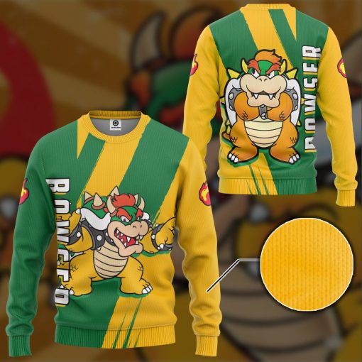 Gearhumans 3D Happy Bowser Custom Hoodie Tshirt Apparel - Image 11