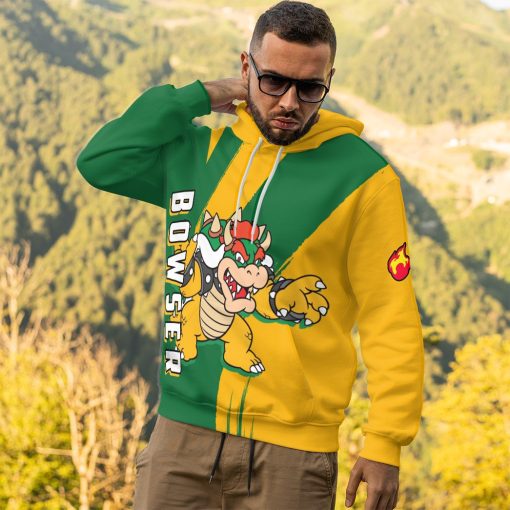 Gearhumans 3D Happy Bowser Custom Hoodie Tshirt Apparel - Image 14