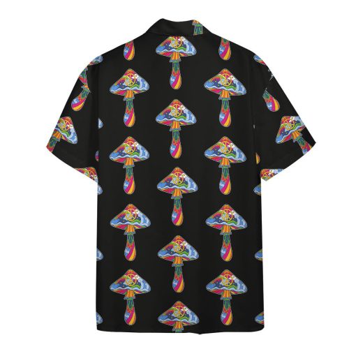 Gearhumans 3D Hippie Mushroom Hawaiian Shirt 2 Gearhumans 3D Hippie Mushroom Hawaiian Shirt - Image 2