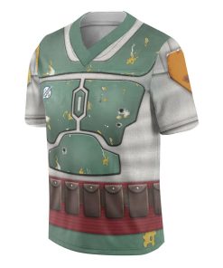 Gearhumans 3D Boba Fett Fighting Hockey Version Custom Jersey