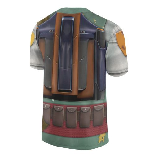Gearhumans 3D Boba Fett Fighting Hockey Version Custom Jersey - Image 2
