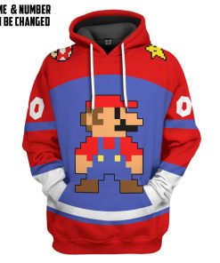 Gearhumans 3D Mario Sports Ver 2 Custom Name Custom Number Hoodie Tshirt Apparel