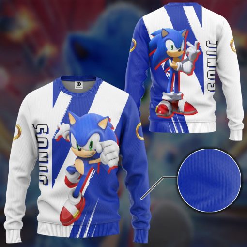 Gearhumans 3D STH Sonic Custom Tshirt Hoodie Apparel - Image 10
