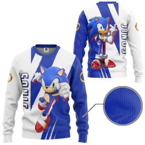 Gearhumans 3D STH Sonic Custom Tshirt Hoodie Apparel - Image 7