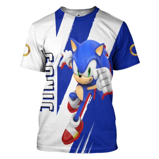 Gearhumans 3D STH Sonic Custom Tshirt Hoodie Apparel - Image 3