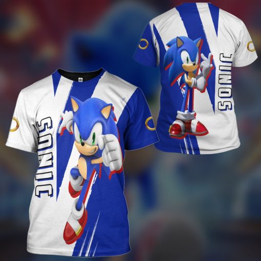 Gearhumans 3D STH Sonic Custom Tshirt Hoodie Apparel - Image 15