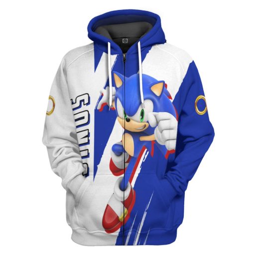 Gearhumans 3D STH Sonic Custom Tshirt Hoodie Apparel - Image 4