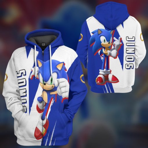 Gearhumans 3D STH Sonic Custom Tshirt Hoodie Apparel - Image 9