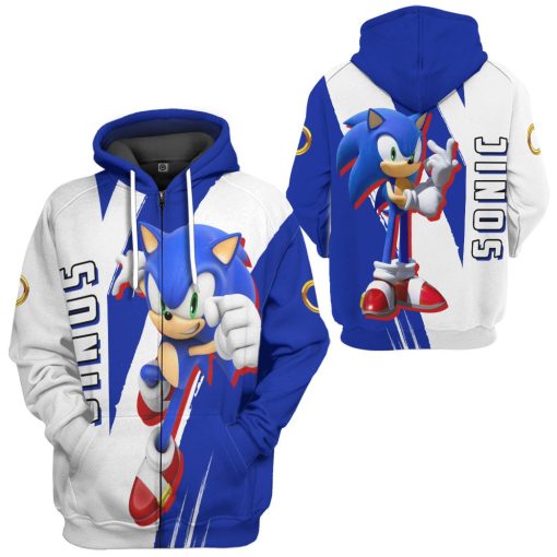 Gearhumans 3D STH Sonic Custom Tshirt Hoodie Apparel - Image 8