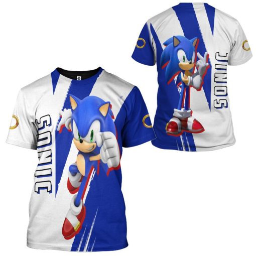 Gearhumans 3D STH Sonic Custom Tshirt Hoodie Apparel - Image 6