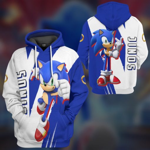 Gearhumans 3D STH Sonic Custom Tshirt Hoodie Apparel - Image 13