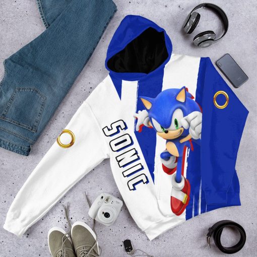 Gearhumans 3D STH Sonic Custom Tshirt Hoodie Apparel - Image 14