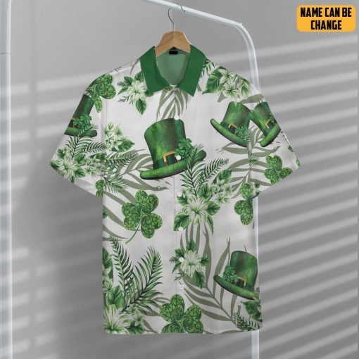 Gearhumans 3D Erin Go Braugh Ireland Green Hat and Shamrock Custom Name Hawaiian Shirt 7 Gearhumans 3D Erin Go Braugh Ireland Green Hat and Shamrock Custom Name Hawaiian Shirt - Image 7