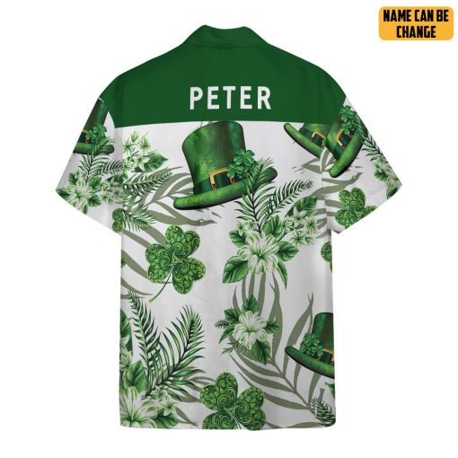 Gearhumans 3D Erin Go Braugh Ireland Green Hat and Shamrock Custom Name Hawaiian Shirt 2 Gearhumans 3D Erin Go Braugh Ireland Green Hat and Shamrock Custom Name Hawaiian Shirt - Image 2