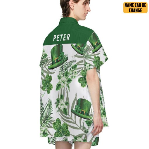 Gearhumans 3D Erin Go Braugh Ireland Green Hat and Shamrock Custom Name Hawaiian Shirt 4 Gearhumans 3D Erin Go Braugh Ireland Green Hat and Shamrock Custom Name Hawaiian Shirt - Image 4