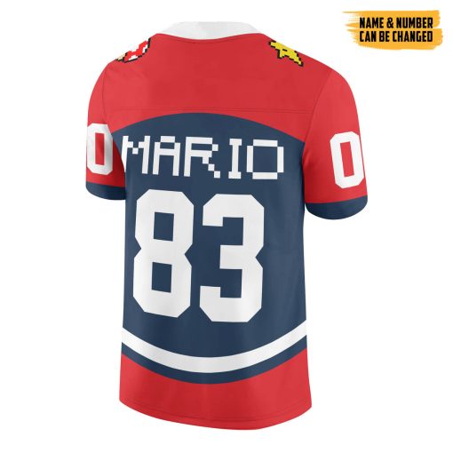 Gearhumans 3D Mario Custom Name Custom Number Jersey - Image 2