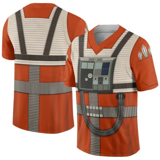 Gearhumans 3D SW Rebel Pilot Custom Football Jersey