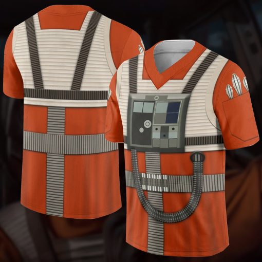 Gearhumans 3D SW Rebel Pilot Custom Football Jersey