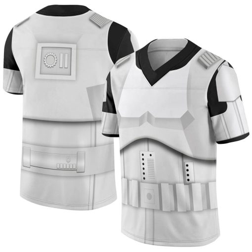 Gearhumans 3D SW Stormtrooper Custom Football Jersey
