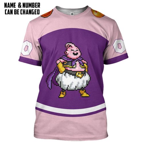 Gearhumans 3D DBZ Majin Buu Custom Name Custom Number Tshirt Hoodie Apparel - Image 3