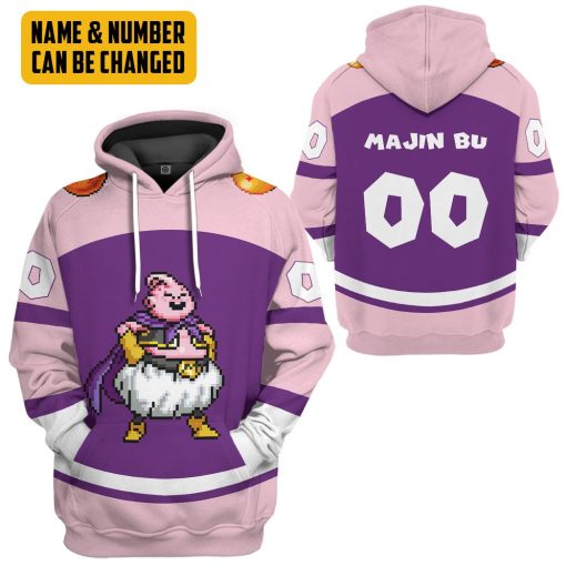 Gearhumans 3D DBZ Majin Buu Custom Name Custom Number Tshirt Hoodie Apparel - Image 5