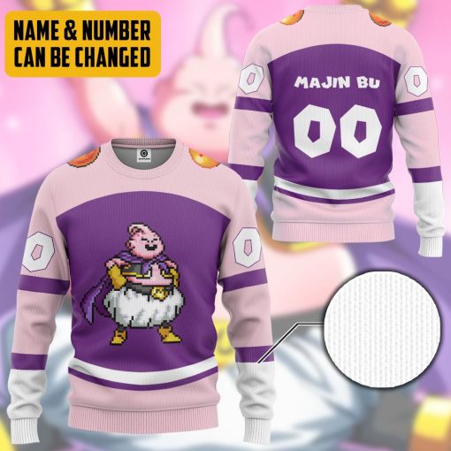 Gearhumans 3D DBZ Majin Buu Custom Name Custom Number Tshirt Hoodie Apparel - Image 10