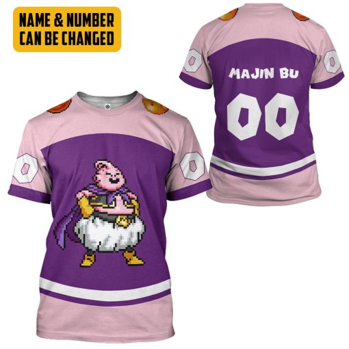 Gearhumans 3D DBZ Majin Buu Custom Name Custom Number Tshirt Hoodie Apparel - Image 7