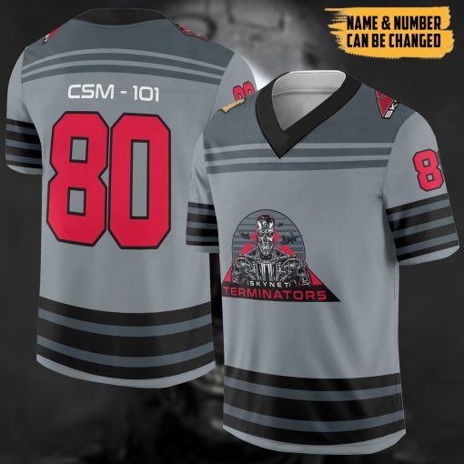 Gearhumans 3D Terminators Custom Name Custom Number Jersey