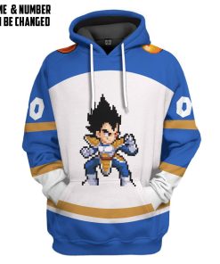 Gearhumans 3D DBZ Vegeta Custom Name Custom Number Tshirt Hoodie Apparel