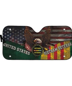 Gearhumans 3D Vietnam Veteran Memorial Gift Custom Sunshade