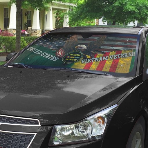 Gearhumans 3D Vietnam Veteran Memorial Gift Custom Sunshade