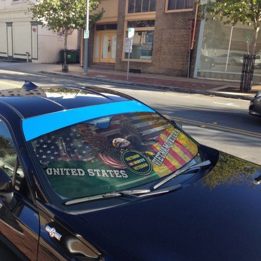 Gearhumans 3D Vietnam Veteran Memorial Gift Custom Sunshade